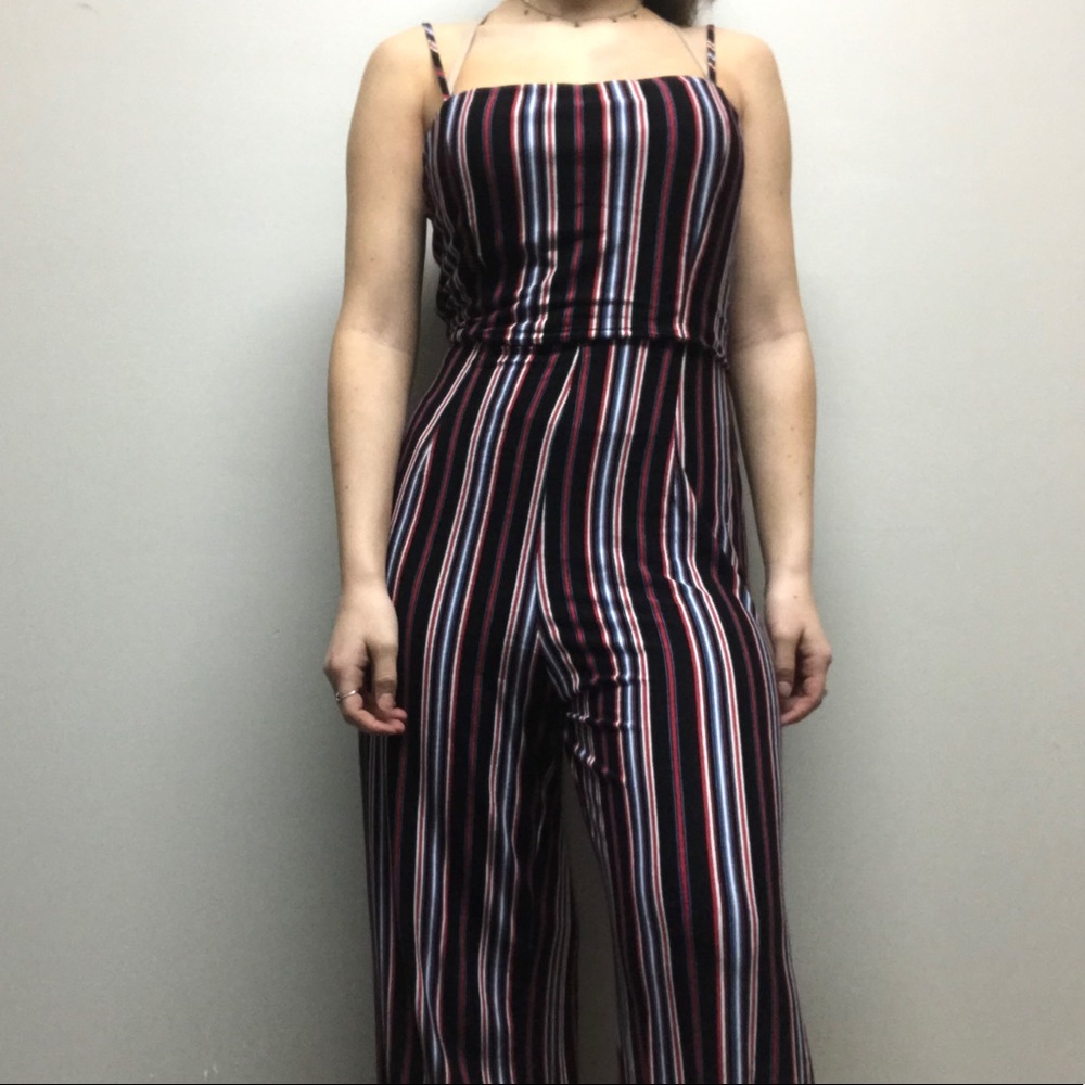 Striped jumpsuit